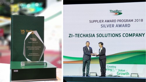 FFI/ZI-LIFE received an excellent performance supplier award from ThaiBev