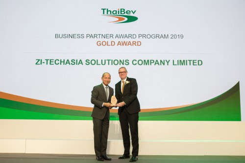 ZI-LIFE won Gold Award as excellent performance supplier of ThaiBev. 